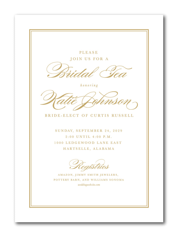 The Katie Bridal Shower Invitation