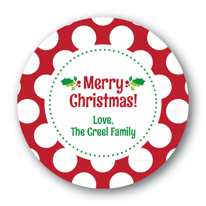 The Creel Family Christmas Round Sticker