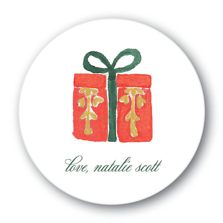 The Natalie Christmas Round Sticker