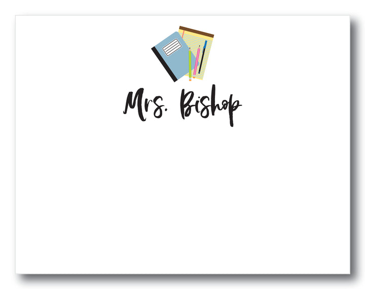 The Mrs. Bishop Flat Note Card