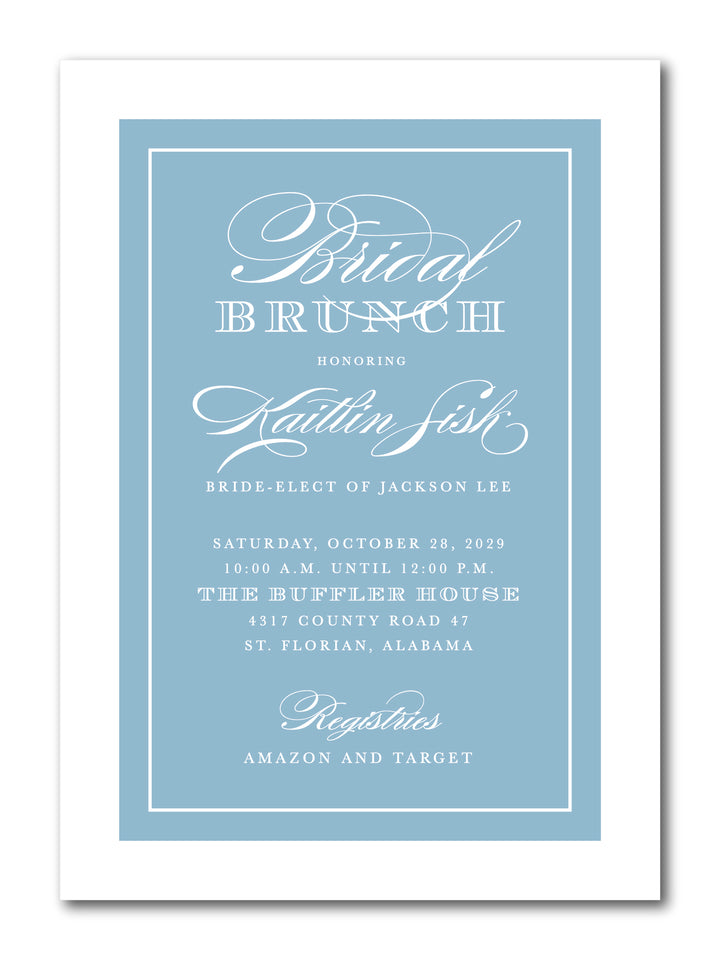 The Kaitlin Bridal Shower Invitation