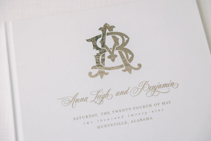 The Chic Monogram Guest Book