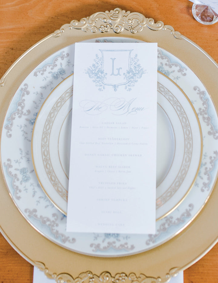 The Abigail Menu Card