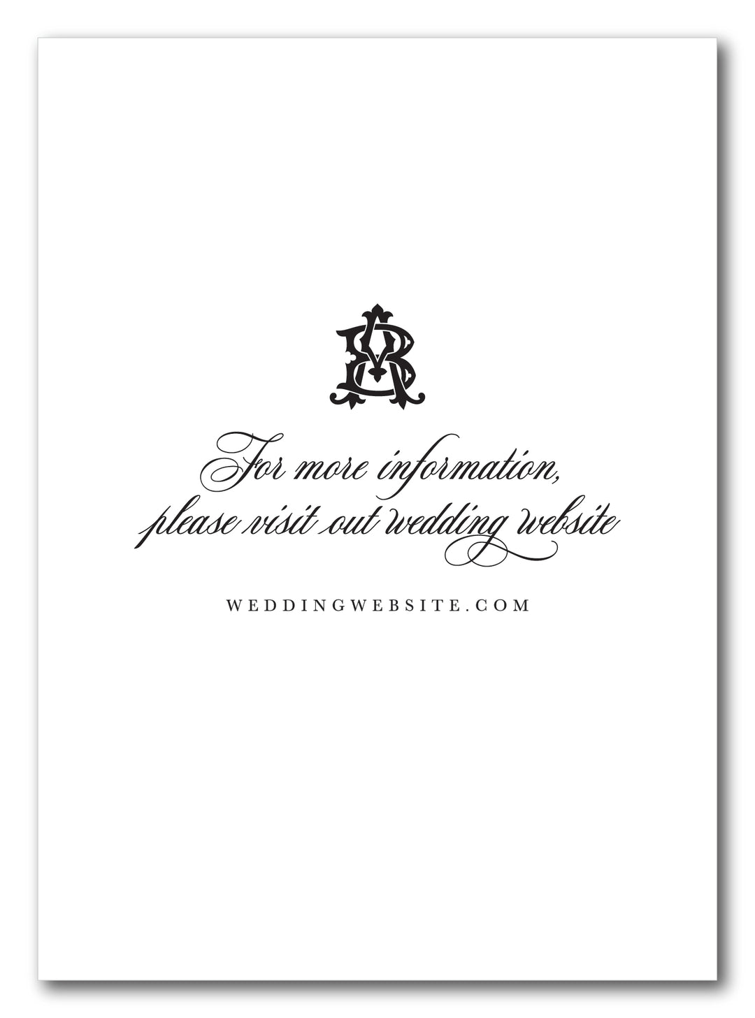 The Chic Monogram Save The Date