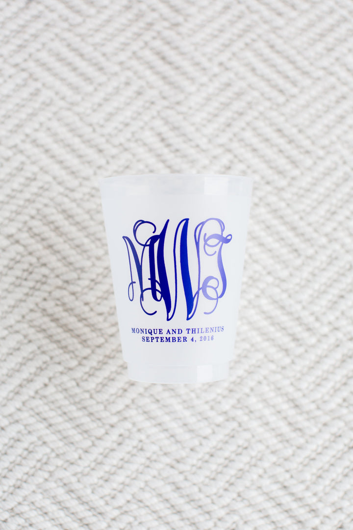 Chic Monogram Shatterproof Cup